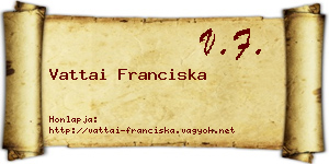 Vattai Franciska névjegykártya